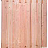Douglas geschaafd plankenscherm 17-planks 18 mm, 180 x 180 cm, onbehandeld.